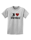 I Heart Pirates Childrens T-Shirt-Childrens T-Shirt-TooLoud-AshGray-X-Small-Davson Sales