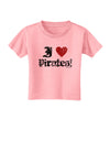 I Heart Pirates Toddler T-Shirt-Toddler T-Shirt-TooLoud-Candy-Pink-2T-Davson Sales