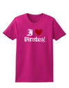 I Heart Pirates Womens Dark T-Shirt-TooLoud-Hot-Pink-Small-Davson Sales