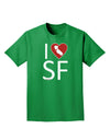 I Heart San Francisco Adult Dark T-Shirt-Mens T-Shirt-TooLoud-Kelly-Green-Small-Davson Sales