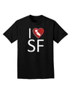 I Heart San Francisco Adult Dark T-Shirt-Mens T-Shirt-TooLoud-Black-Small-Davson Sales