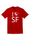 I Heart San Francisco Adult Dark T-Shirt-Mens T-Shirt-TooLoud-Red-Small-Davson Sales