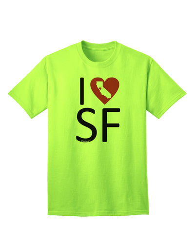 I Heart San Francisco Adult T-Shirt-unisex t-shirt-TooLoud-Neon-Green-Small-Davson Sales