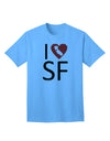 I Heart San Francisco Adult T-Shirt-unisex t-shirt-TooLoud-Aquatic-Blue-Small-Davson Sales