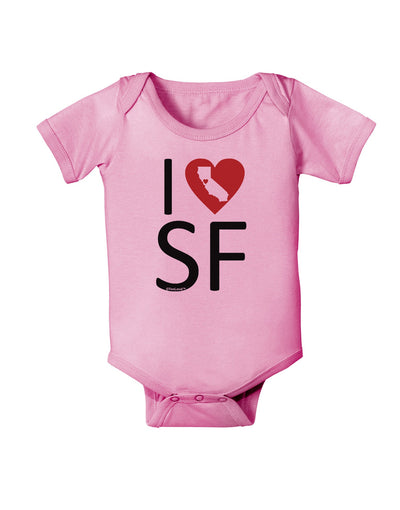 I Heart San Francisco Baby Romper Bodysuit-Baby Romper-TooLoud-Pink-06-Months-Davson Sales