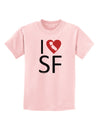 I Heart San Francisco Childrens T-Shirt-Childrens T-Shirt-TooLoud-PalePink-X-Small-Davson Sales