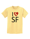 I Heart San Francisco Childrens T-Shirt-Childrens T-Shirt-TooLoud-Daffodil-Yellow-X-Small-Davson Sales