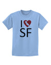 I Heart San Francisco Childrens T-Shirt-Childrens T-Shirt-TooLoud-Light-Blue-X-Small-Davson Sales