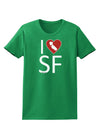 I Heart San Francisco Womens Dark T-Shirt-Womens T-Shirt-TooLoud-Kelly-Green-X-Small-Davson Sales