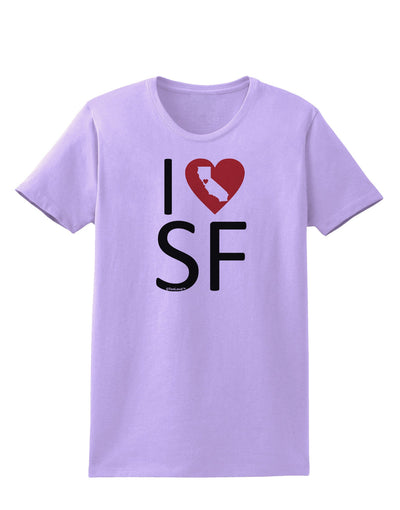 I Heart San Francisco Womens T-Shirt-Womens T-Shirt-TooLoud-Lavender-X-Small-Davson Sales