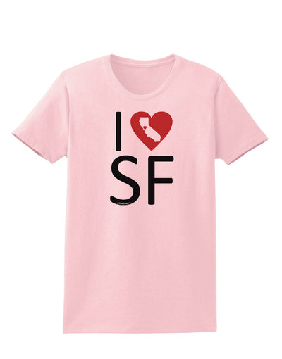 I Heart San Francisco Womens T-Shirt-Womens T-Shirt-TooLoud-PalePink-X-Small-Davson Sales