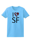 I Heart San Francisco Womens T-Shirt-Womens T-Shirt-TooLoud-Aquatic-Blue-X-Small-Davson Sales