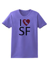 I Heart San Francisco Womens T-Shirt-Womens T-Shirt-TooLoud-Violet-X-Small-Davson Sales