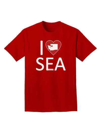 I Heart Seattle Adult Dark T-Shirt-Mens T-Shirt-TooLoud-Red-Small-Davson Sales