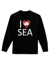 I Heart Seattle Adult Long Sleeve Dark T-Shirt-TooLoud-Black-Small-Davson Sales