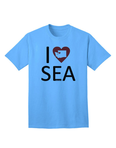 I Heart Seattle Adult T-Shirt-unisex t-shirt-TooLoud-Aquatic-Blue-Small-Davson Sales