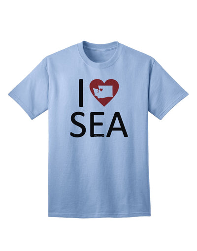 I Heart Seattle Adult T-Shirt-unisex t-shirt-TooLoud-Light-Blue-Small-Davson Sales