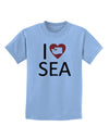 I Heart Seattle Childrens T-Shirt-Childrens T-Shirt-TooLoud-Light-Blue-X-Small-Davson Sales