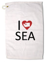 I Heart Seattle Premium Cotton Golf Towel - 16 x 25 inch-Golf Towel-TooLoud-16x25"-Davson Sales