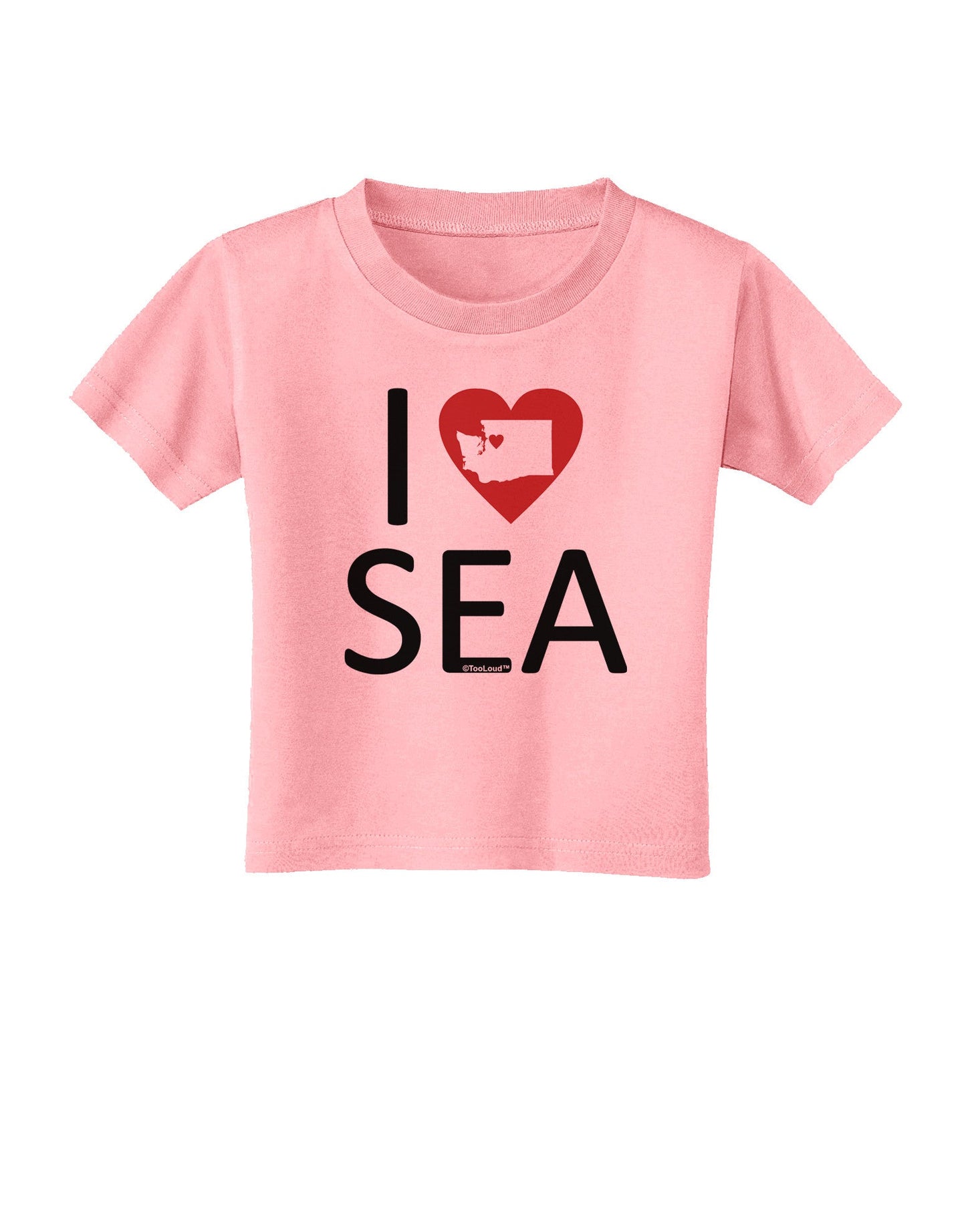 I Heart Seattle Toddler T-Shirt-Toddler T-Shirt-TooLoud-Candy-Pink-2T-Davson Sales