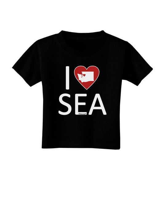 I Heart Seattle Toddler T-Shirt Dark-Toddler T-Shirt-TooLoud-Black-2T-Davson Sales