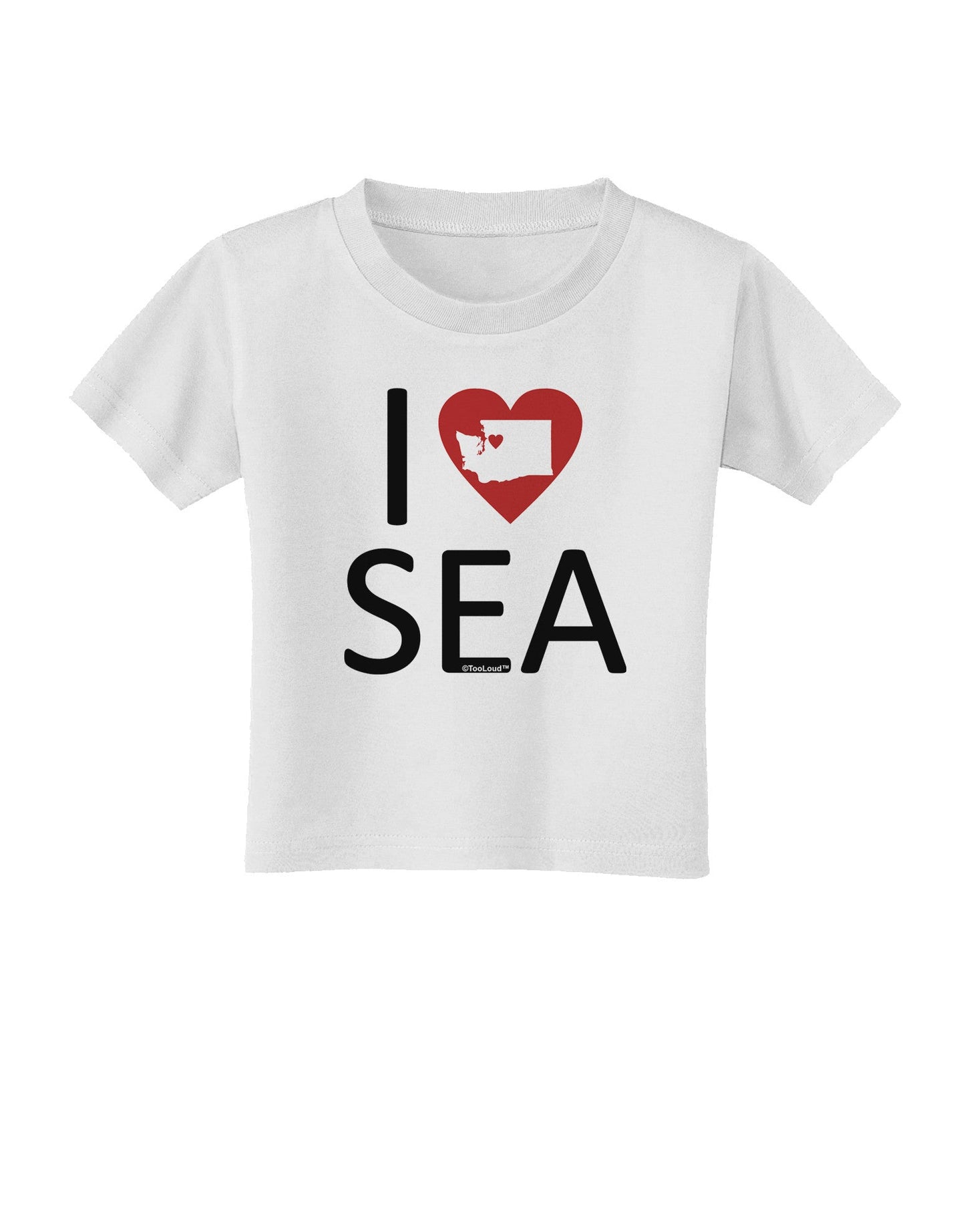 I Heart Seattle Toddler T-Shirt-Toddler T-Shirt-TooLoud-White-2T-Davson Sales