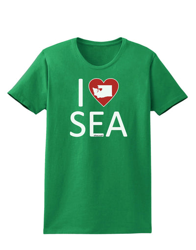 I Heart Seattle Womens Dark T-Shirt-Womens T-Shirt-TooLoud-Kelly-Green-X-Small-Davson Sales