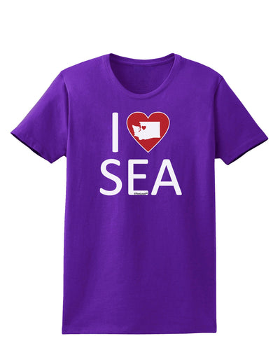 I Heart Seattle Womens Dark T-Shirt-Womens T-Shirt-TooLoud-Purple-X-Small-Davson Sales