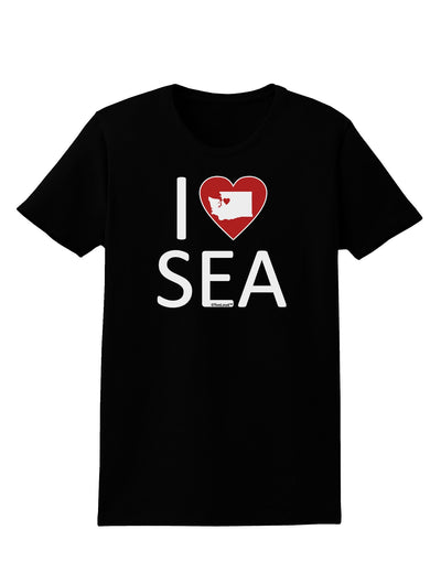 I Heart Seattle Womens Dark T-Shirt-Womens T-Shirt-TooLoud-Black-X-Small-Davson Sales