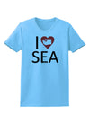 I Heart Seattle Womens T-Shirt-Womens T-Shirt-TooLoud-Aquatic-Blue-X-Small-Davson Sales