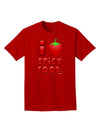 I Heart Spicy Food Adult Dark T-Shirt