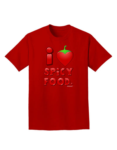 I Heart Spicy Food Adult Dark T-Shirt-Mens T-Shirt-TooLoud-Red-Small-Davson Sales