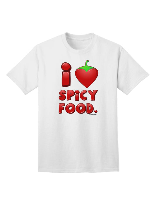 I Heart Spicy Food Adult T-Shirt-Mens T-Shirt-TooLoud-White-Small-Davson Sales