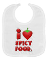 I Heart Spicy Food Baby Bib