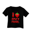 I Heart Spicy Food Infant T-Shirt Dark-Infant T-Shirt-TooLoud-Black-06-Months-Davson Sales