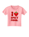 I Heart Spicy Food Toddler T-Shirt-Toddler T-Shirt-TooLoud-Candy-Pink-2T-Davson Sales