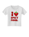 I Heart Spicy Food Toddler T-Shirt-Toddler T-Shirt-TooLoud-White-2T-Davson Sales