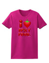 I Heart Spicy Food Womens Dark T-Shirt-TooLoud-Hot-Pink-Small-Davson Sales