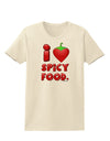 I Heart Spicy Food Womens T-Shirt-Womens T-Shirt-TooLoud-Natural-X-Small-Davson Sales