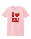I Heart Spicy Food Womens T-Shirt-Womens T-Shirt-TooLoud-PalePink-X-Small-Davson Sales