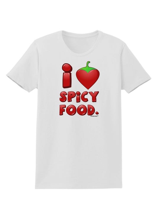 I Heart Spicy Food Womens T-Shirt-Womens T-Shirt-TooLoud-White-X-Small-Davson Sales