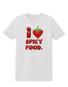 I Heart Spicy Food Womens T-Shirt-Womens T-Shirt-TooLoud-White-X-Small-Davson Sales
