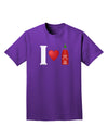 I Heart Sriracha Design Adult Dark T-Shirt by TooLoud-Mens T-Shirt-TooLoud-Purple-Small-Davson Sales