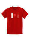 I Heart Sriracha Design Childrens Dark T-Shirt by TooLoud-Childrens T-Shirt-TooLoud-Red-X-Small-Davson Sales