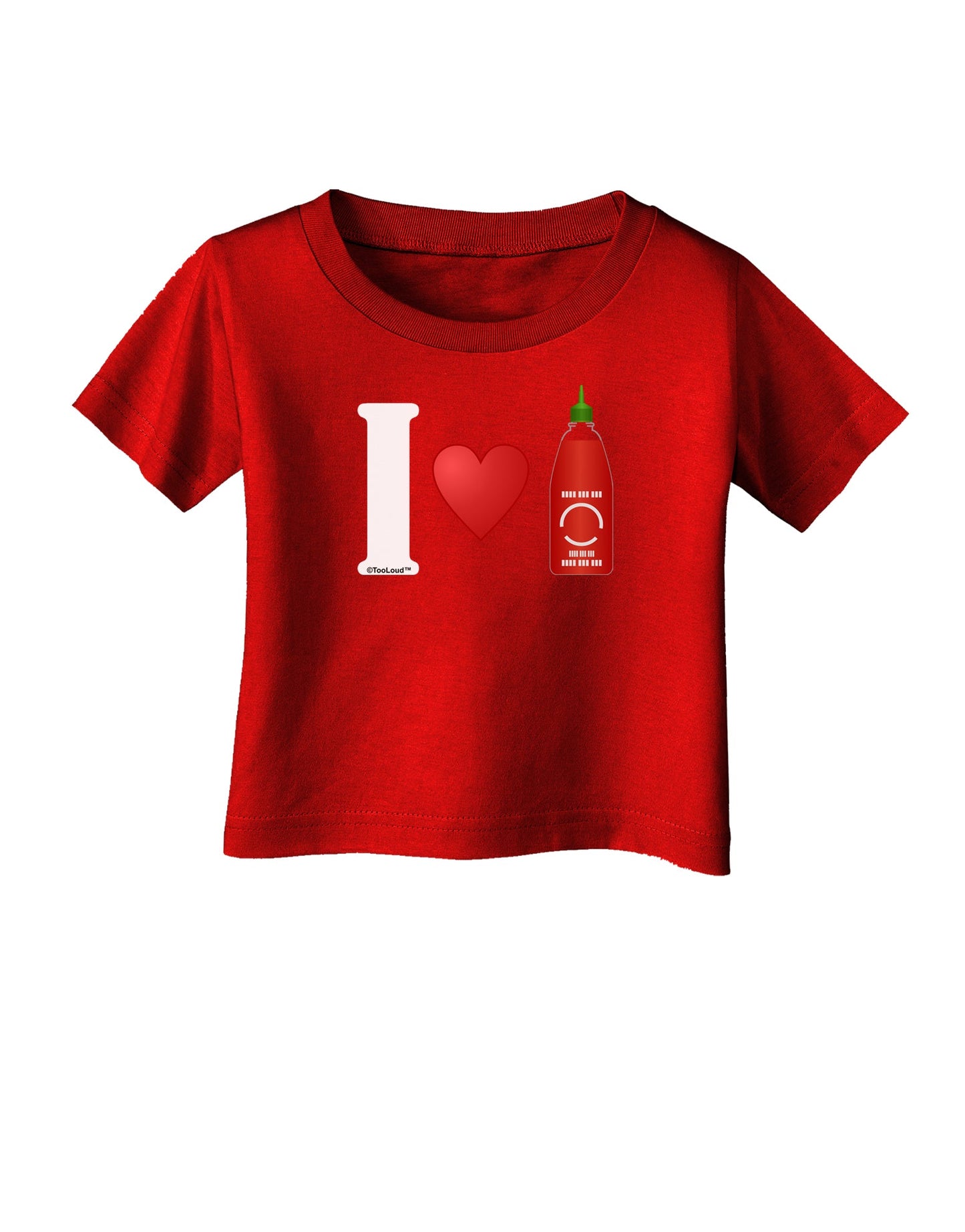 I Heart Sriracha Design Infant T-Shirt Dark by TooLoud-Infant T-Shirt-TooLoud-Clover-Green-06-Months-Davson Sales
