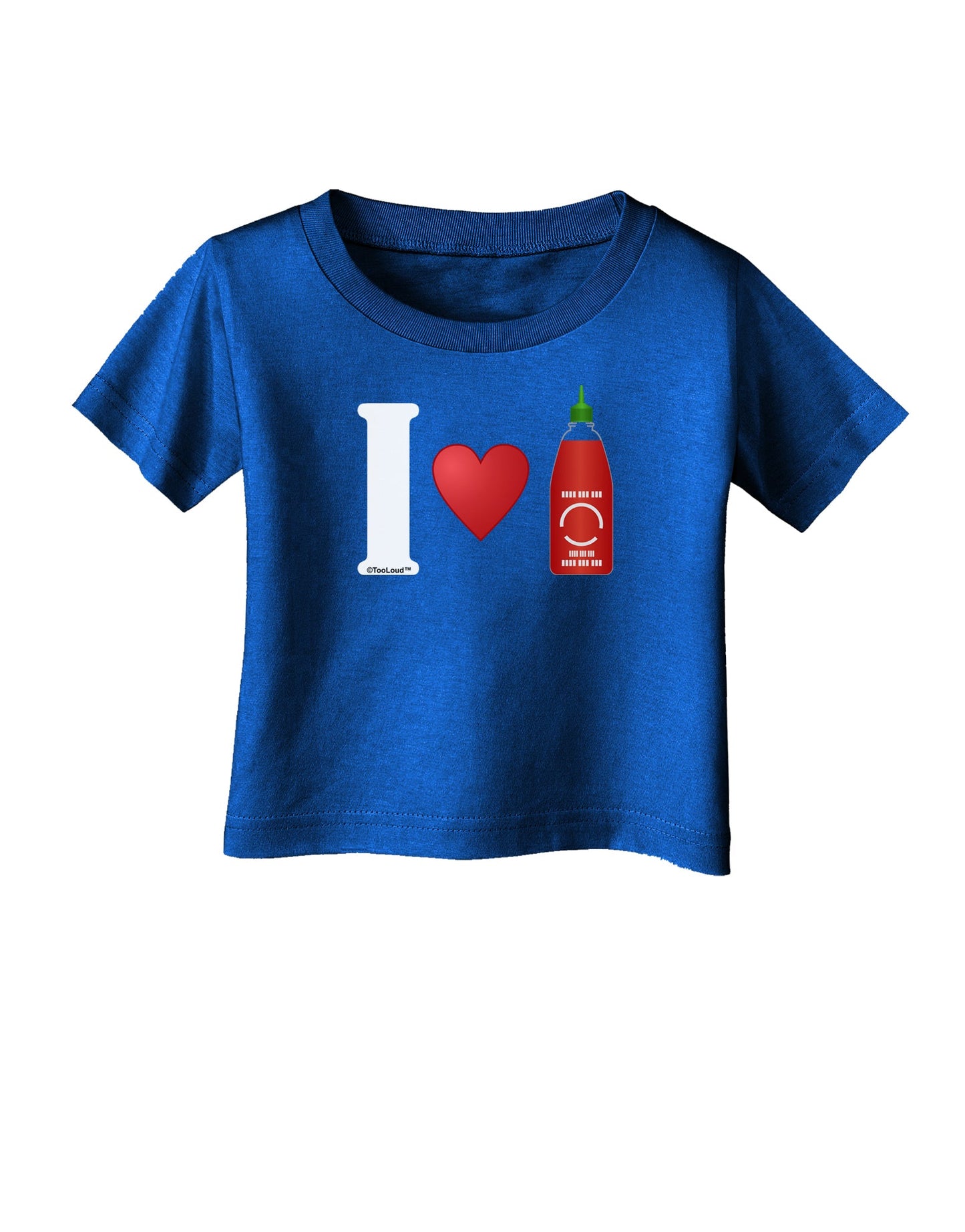 I Heart Sriracha Design Infant T-Shirt Dark by TooLoud-Infant T-Shirt-TooLoud-Red-06-Months-Davson Sales