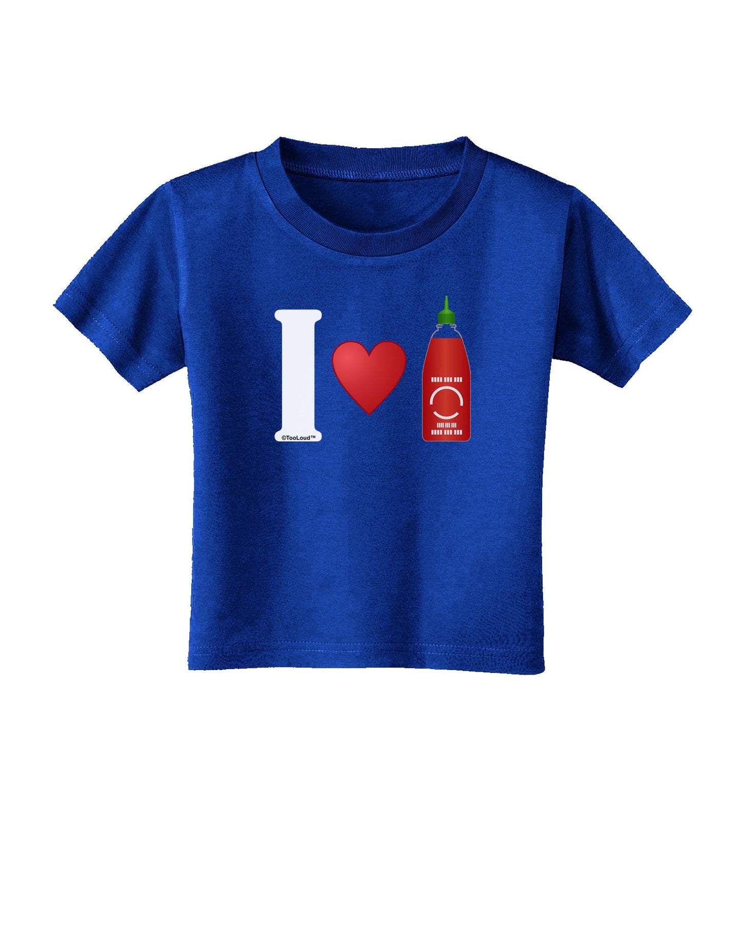 I Heart Sriracha Design Toddler T-Shirt Dark by TooLoud-Toddler T-Shirt-TooLoud-Red-2T-Davson Sales