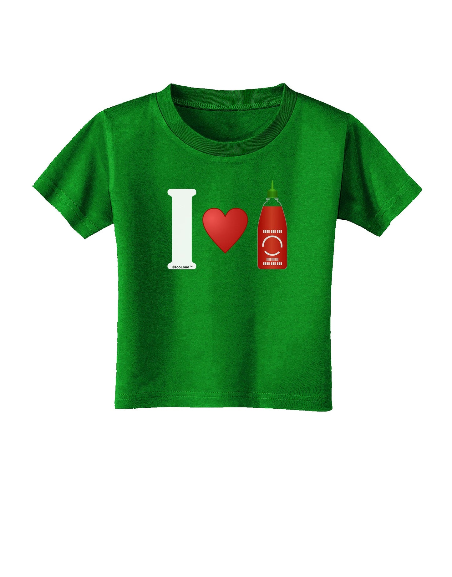I Heart Sriracha Design Toddler T-Shirt Dark by TooLoud-Toddler T-Shirt-TooLoud-Royal-Blue-2T-Davson Sales