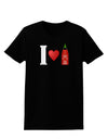 I Heart Sriracha Design Womens Dark T-Shirt by TooLoud-Womens T-Shirt-TooLoud-Black-X-Small-Davson Sales