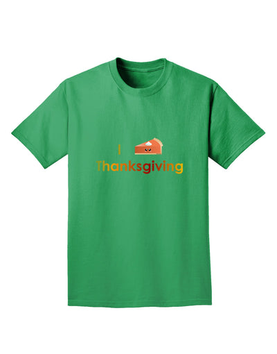 I Heart Thanksgiving Pumpkin Pie Adult Dark T-Shirt-Mens T-Shirt-TooLoud-Kelly-Green-Small-Davson Sales